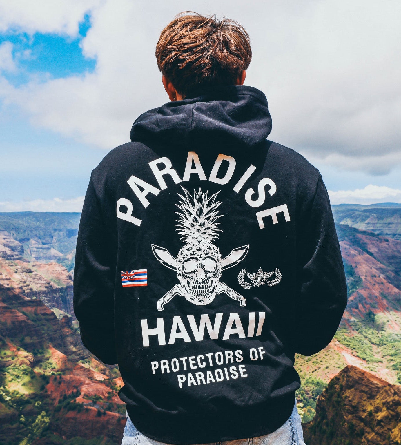 "Protectors of Paradise" Vert Hoodie