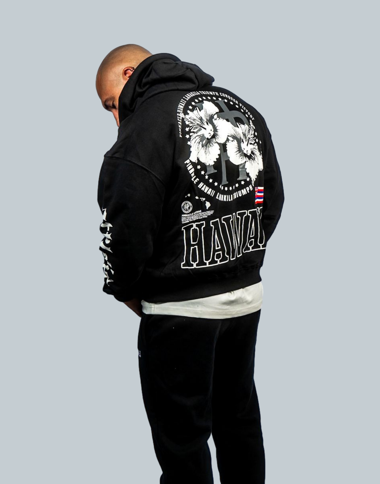 "Flower of Fortune" Vert Hoodie (Black)