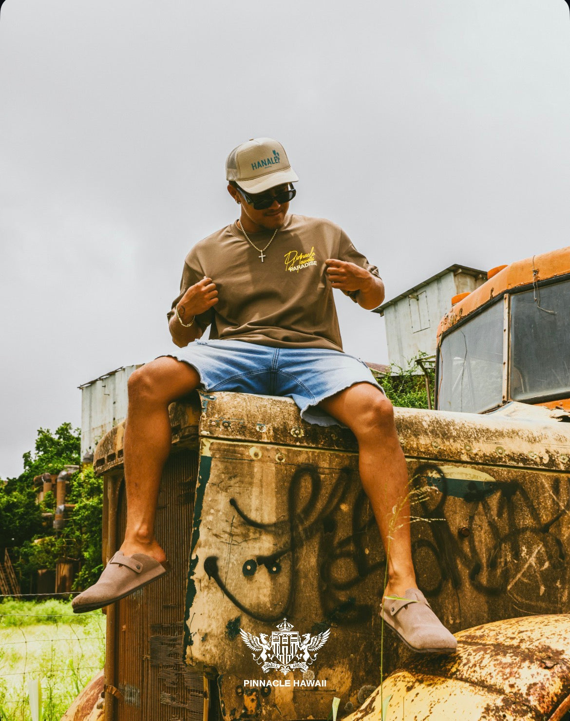 "Paradise Society" Premium Tee (Mocha)