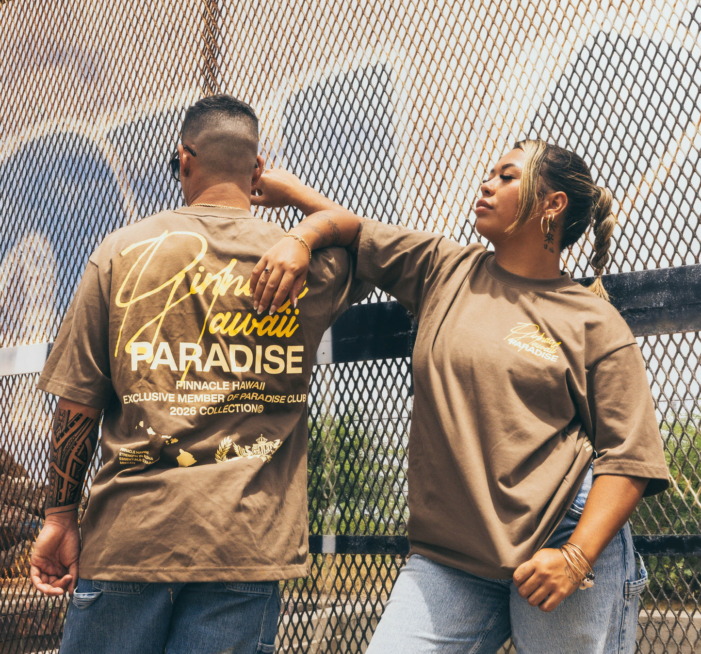 "Paradise Society" Premium Tee (Mocha)