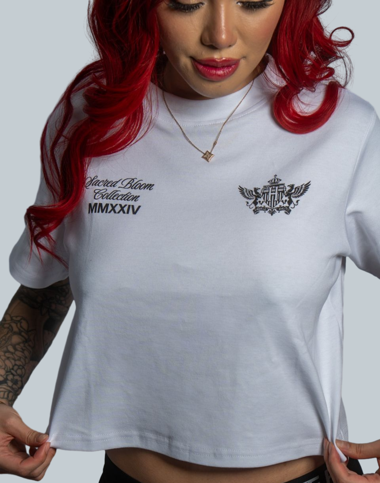 "Sacred Bloom Armada" Essence Tee (White)