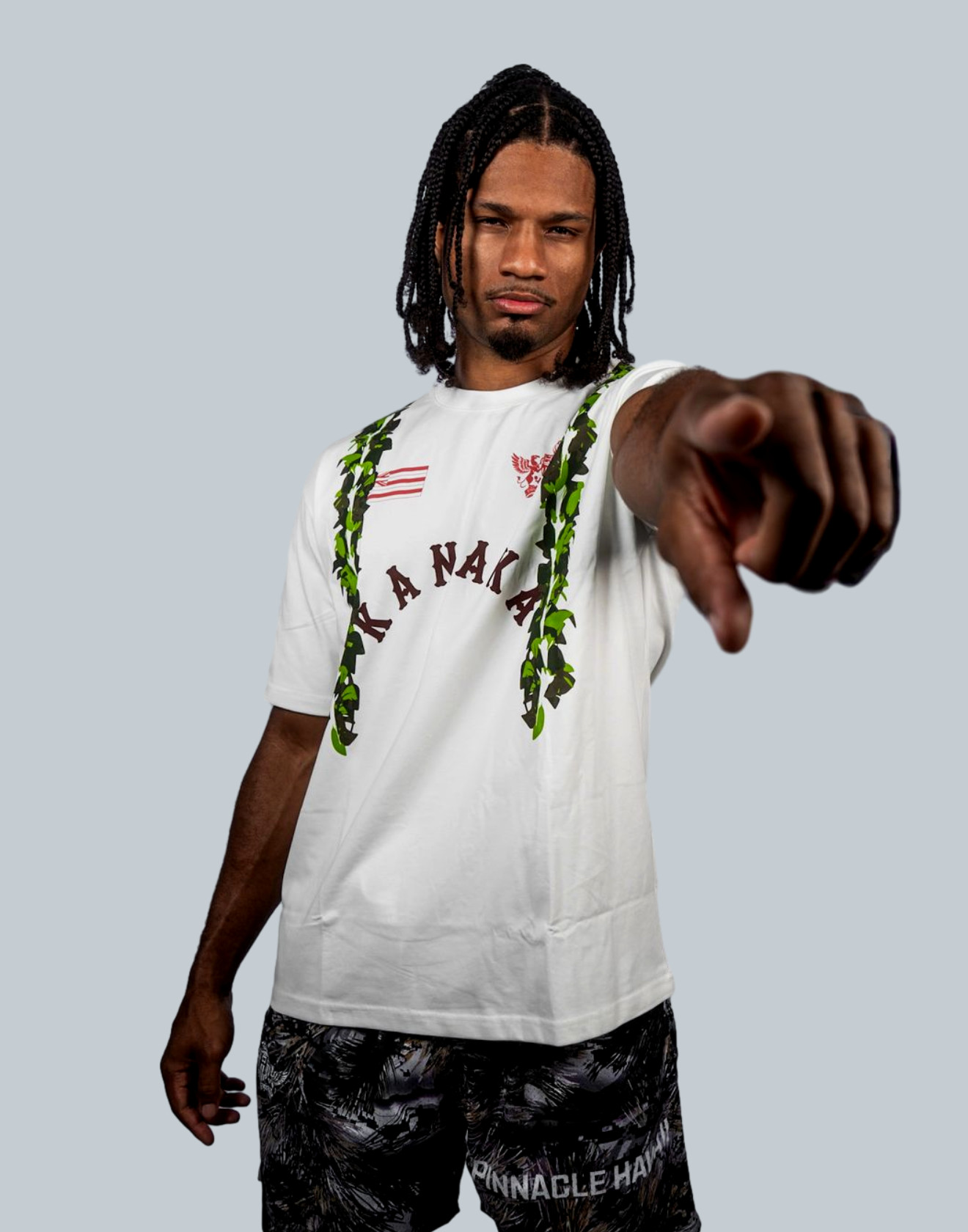 Kanaka Maile Lei Tee (White)