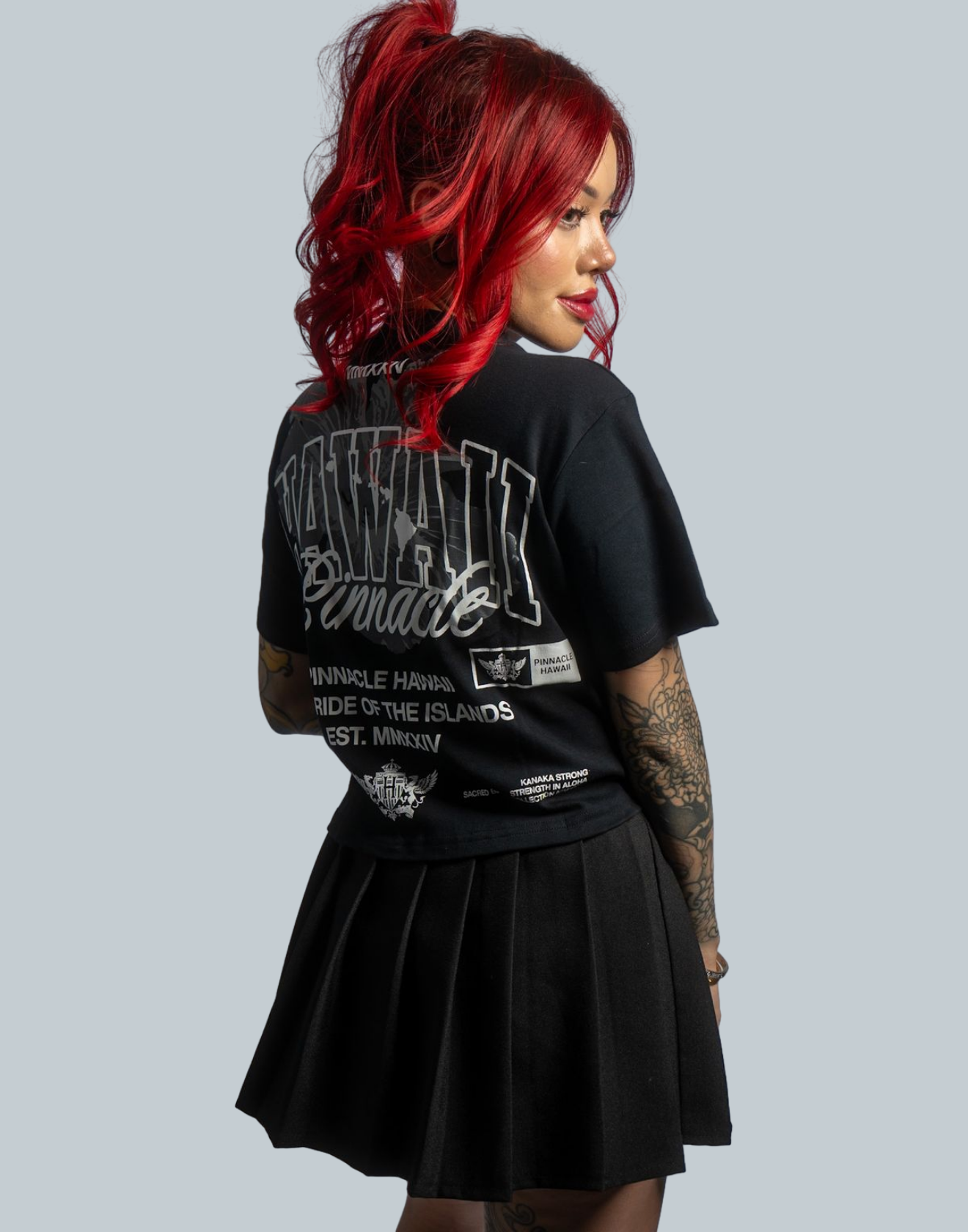 Sacred Bloom Armada Cropped Tee (Black)