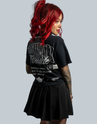 Sacred Bloom Armada Cropped Tee (Black)