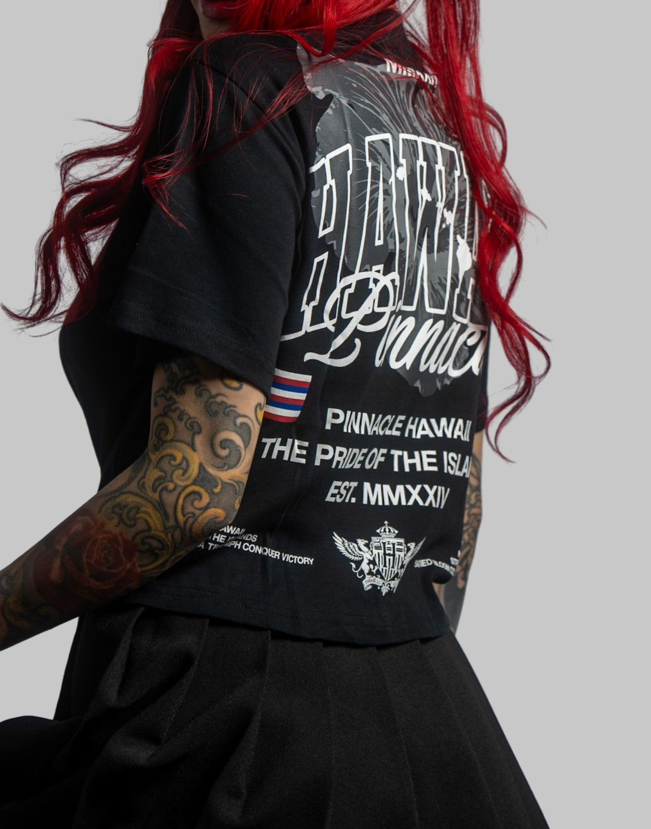 Women's "Sacred Bloom Armada" Essence Tee (Black)