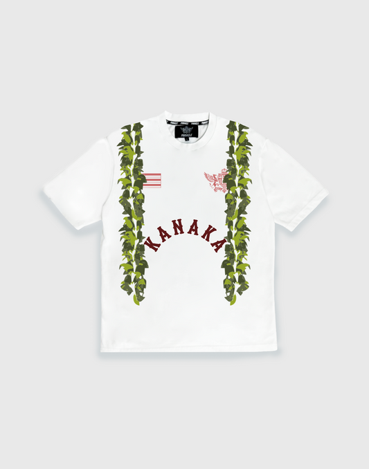 "Kanaka Maile Lei" Premium Tee (White)