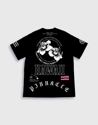 "Flower of Fortune" Oversized Premium Tee (Black)