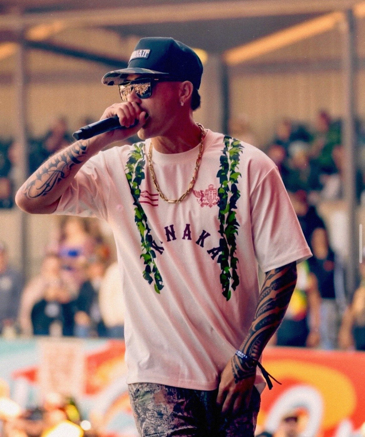 "Kanaka Fyah Maile Lie" Premium Tee (Bone White)