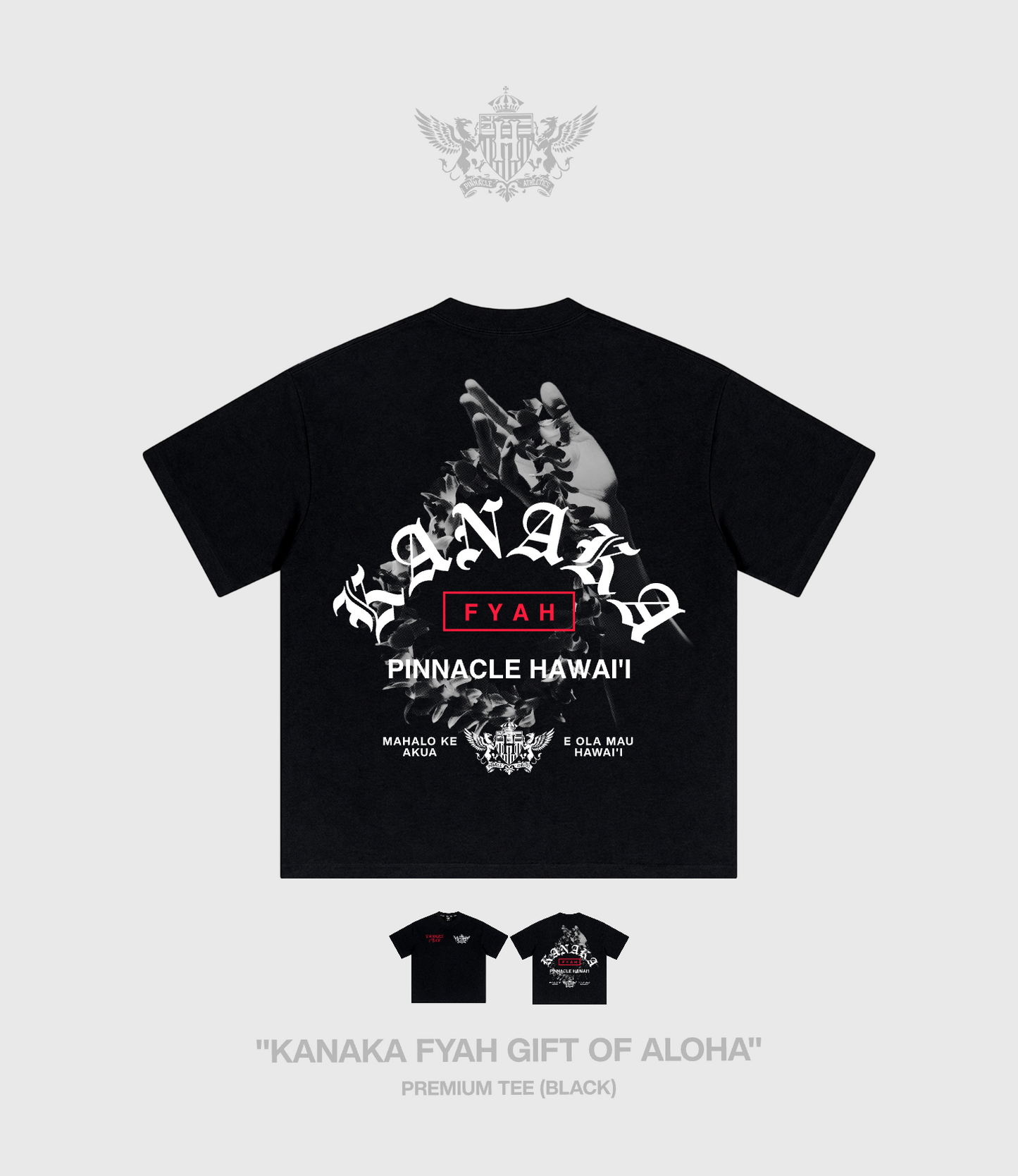 Pre-Order "Kanaka Fyah Gift Of Aloha" Premium Tee (Black)