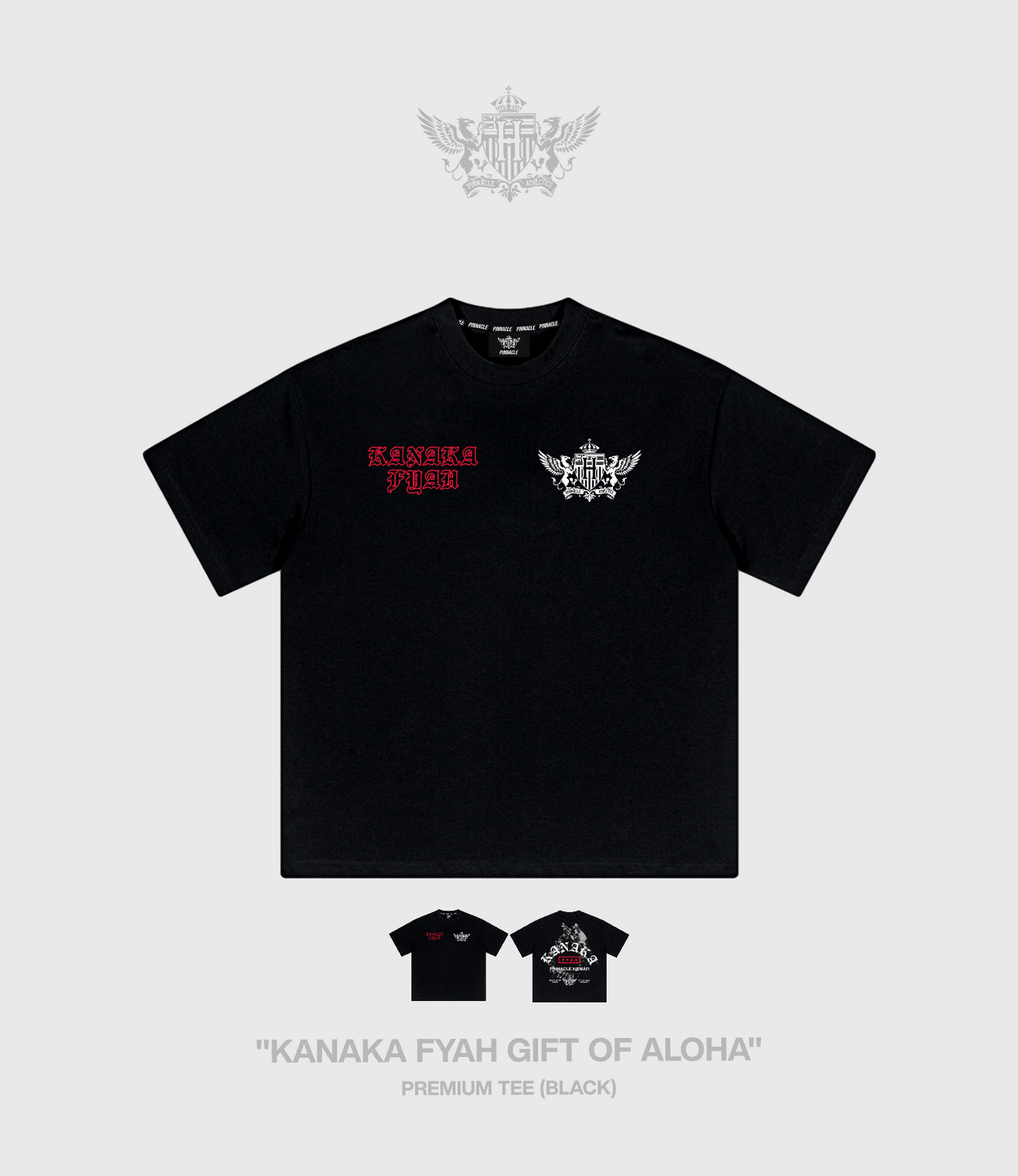 Pre-Order "Kanaka Fyah Gift Of Aloha" Premium Tee (Black)