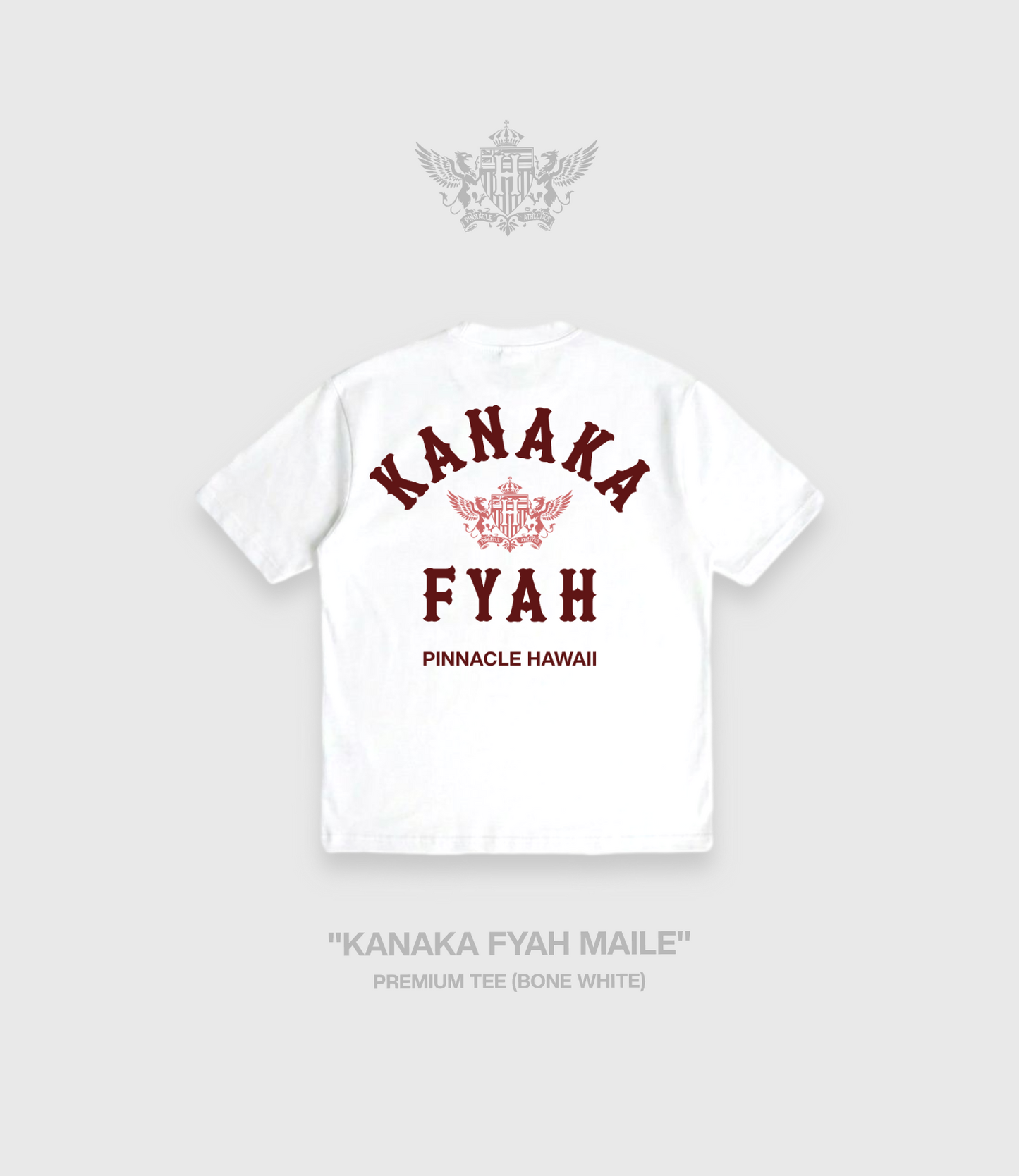 "Kanaka Fyah Maile Lie" Premium Tee (Bone White)
