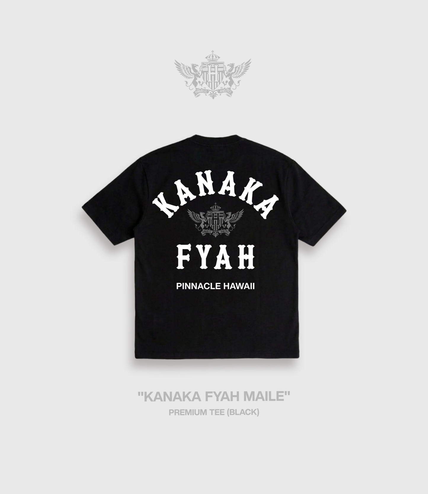 "Kanaka Fyah Maile Lei" Premium Tee (Black)