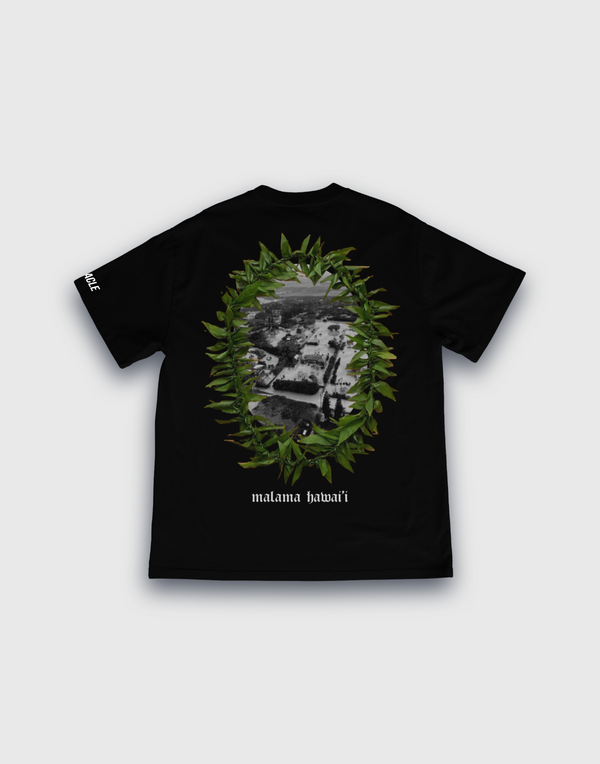 PRE-ORDER "Malama Hawaii" Premium Tee (Black)